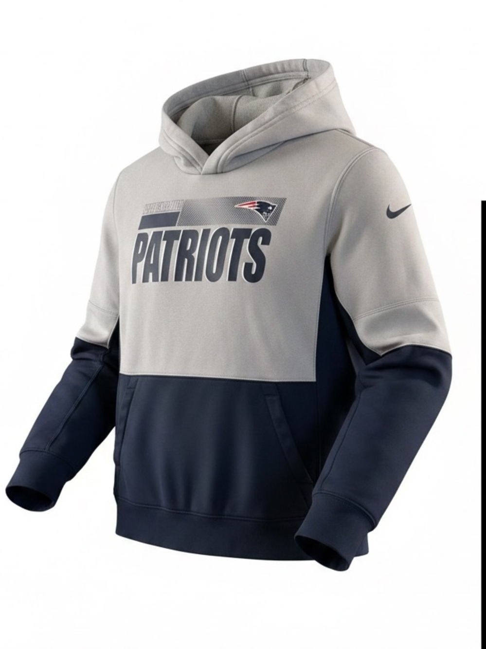 Nike Dri Fit Therma New England Patriots NFL OnField Hoodie Boys Large L (14-16)